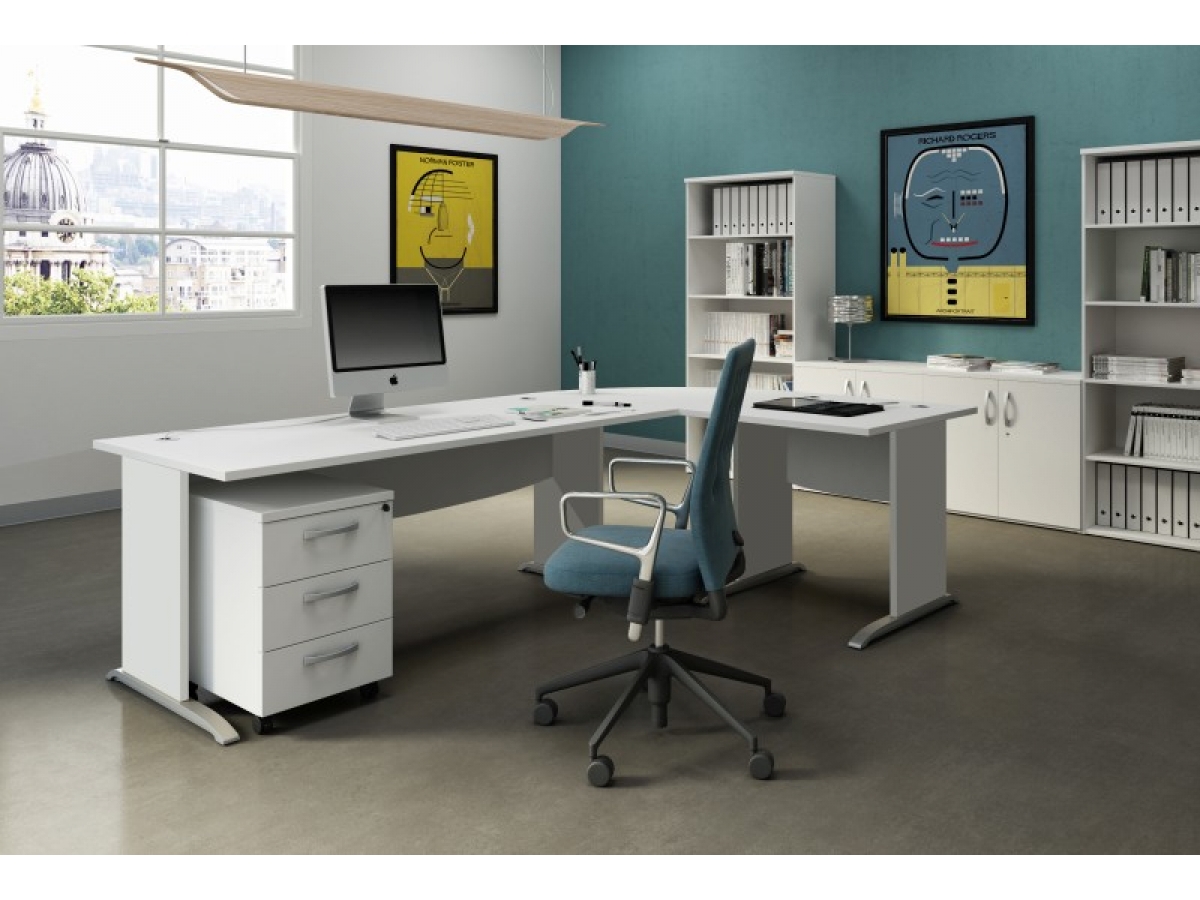 Bureau de direction et administratif FLIXY - Livraison rapide - Made in Italie - Personnalisable_5