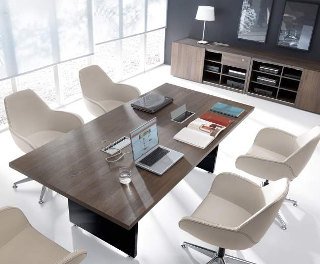 Bureau de direction ergonomique en mélamine structurée -Réglable de 67 à 130 cm - MYTO_5