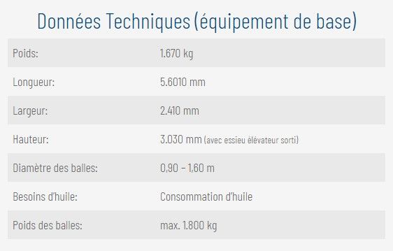 G3010 Profi - Enrubanneuse agricole stationnaire avec moteur diesel - Goewell Maschinenbau GmbH - Poids : 1670 kg_5