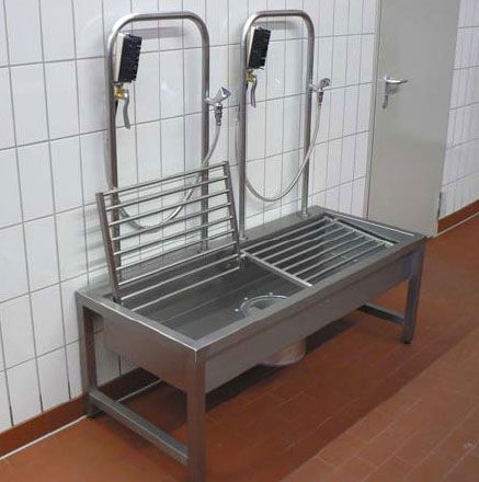 Lux station de lavage de bottes - Acier inox 1.4301 - 1 à 3 places de lavage_5