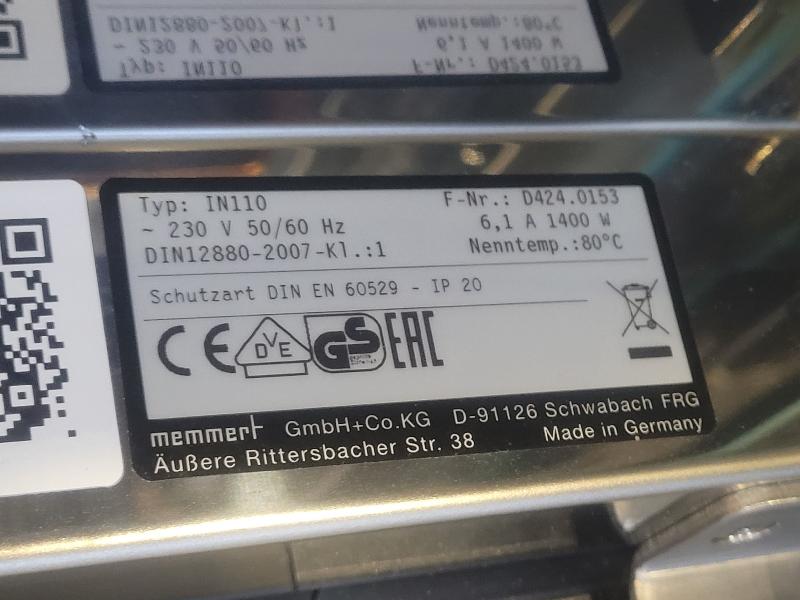 Incubateur / étuve MEMMERT IN 110 avec convection naturelle 80°C_5