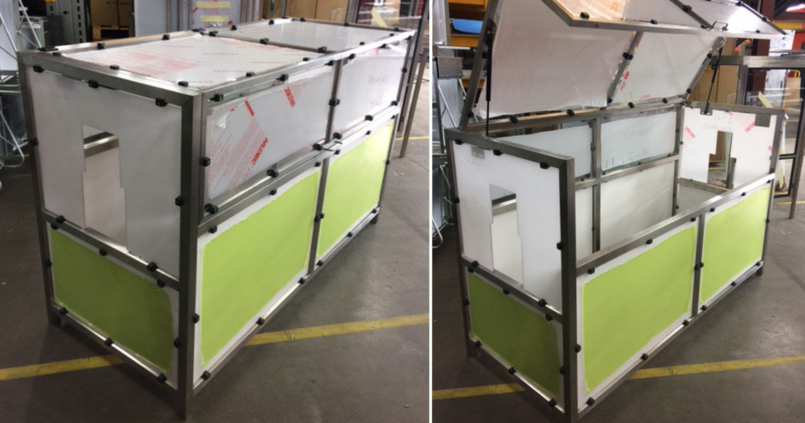Carter de protection ERPI - Système de protection des outils industriels avec structure inox et portes sécurisées_5