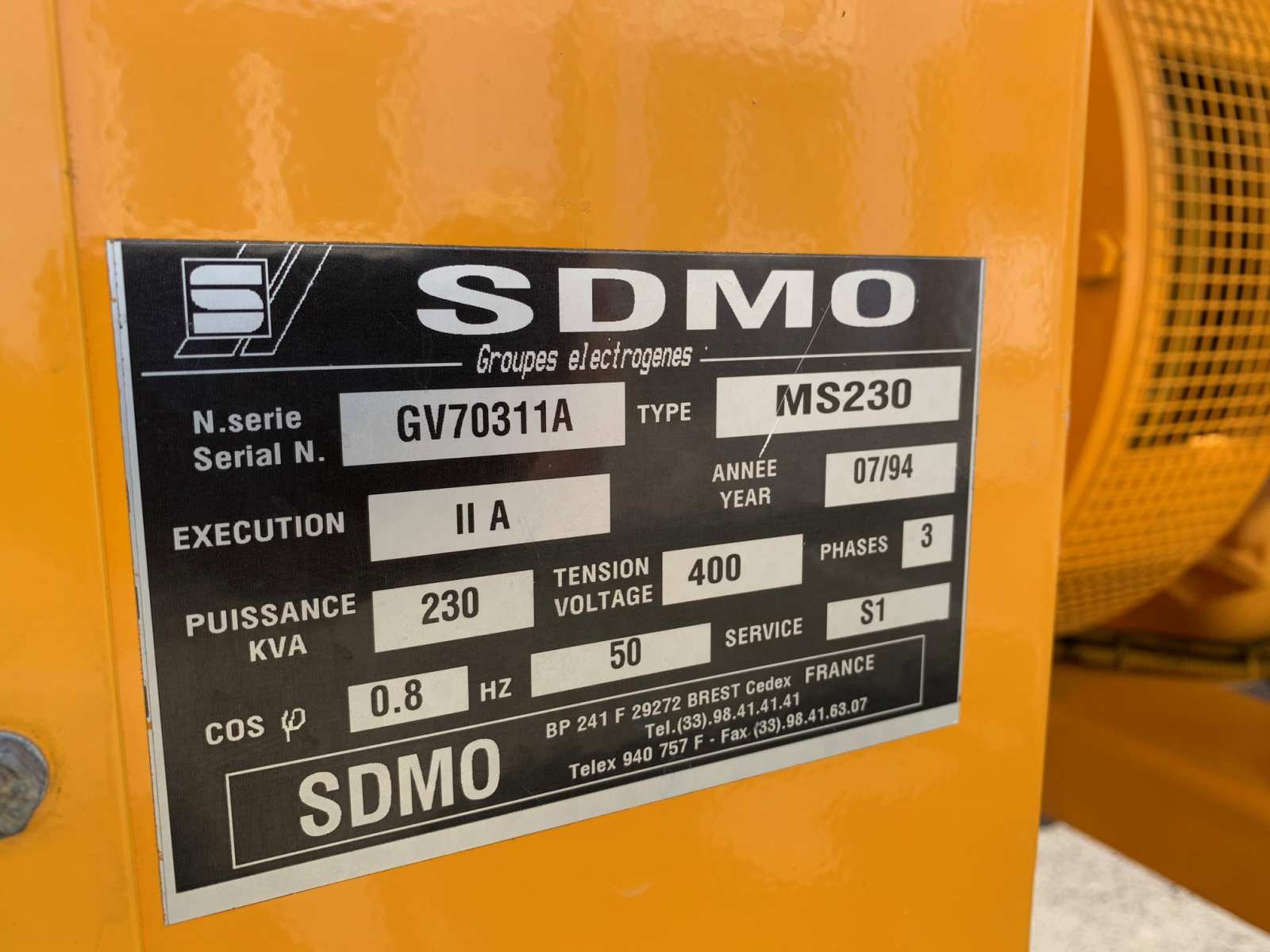 Groupe électrogène d'occasion - CUMMINS - 230 KVA_5
