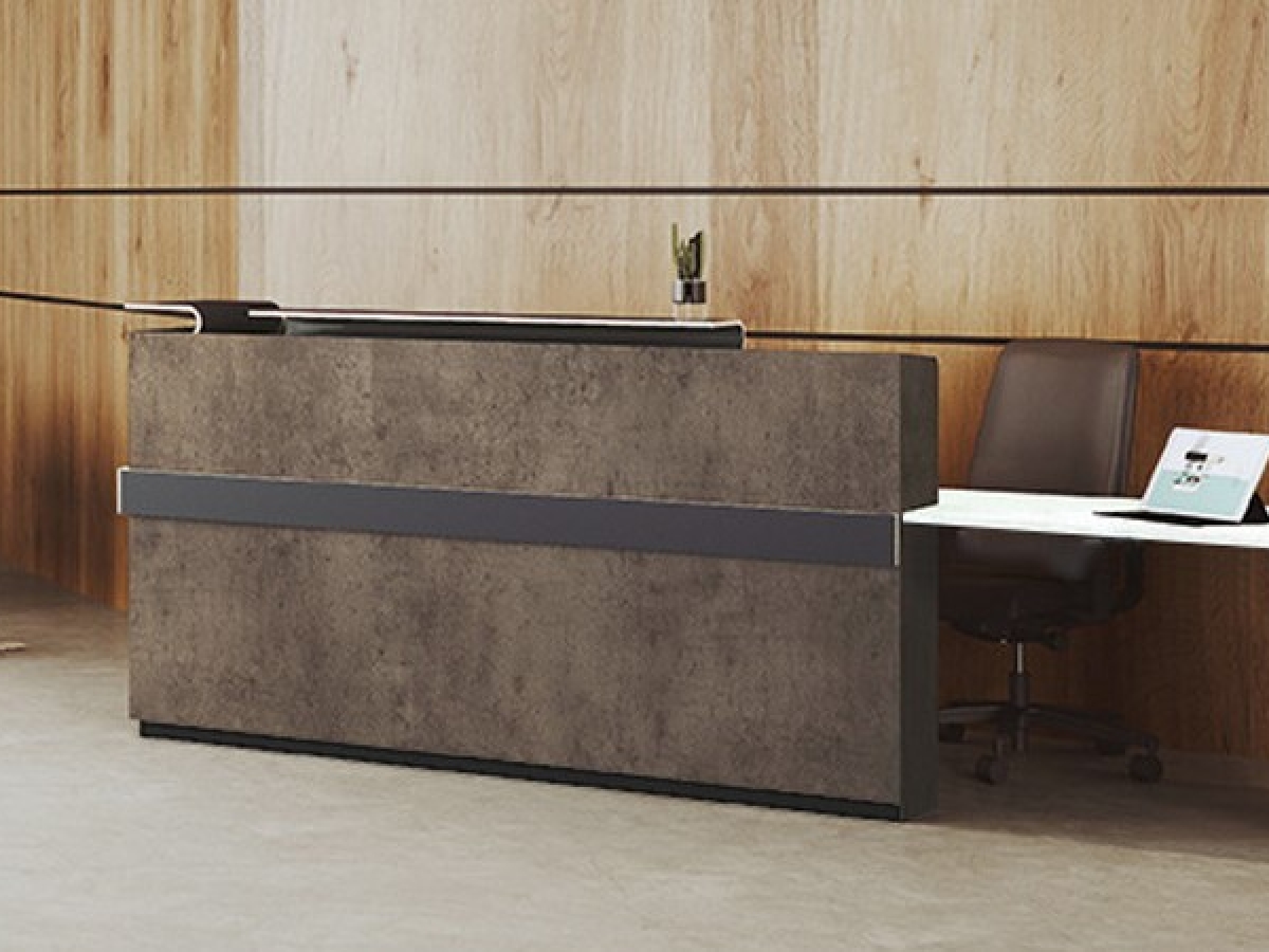 Banque d'accueil fonctionnelle et lumineuse - ATLAS - Design épuré avec éclairage LED et configurations modulables_5