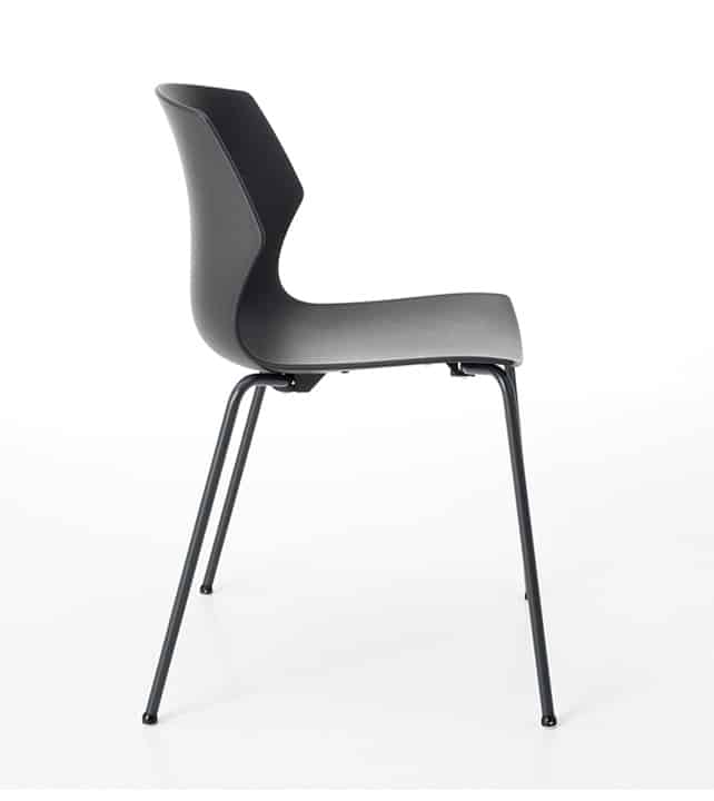 Chaise empilable - monocoque en polypropylène - 5 couleurs - piètement luge ou 4 pieds avec options_5