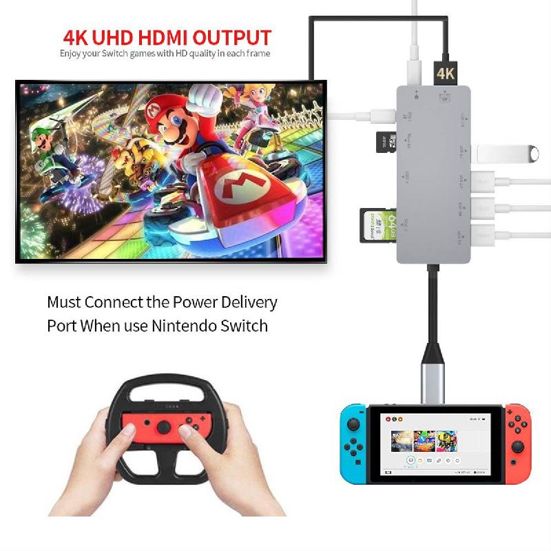 EXSYS EX-1221HM Hub USB 3.2 Gen1 C à 11 ports pour Notebook, Matebook et MacBook_5