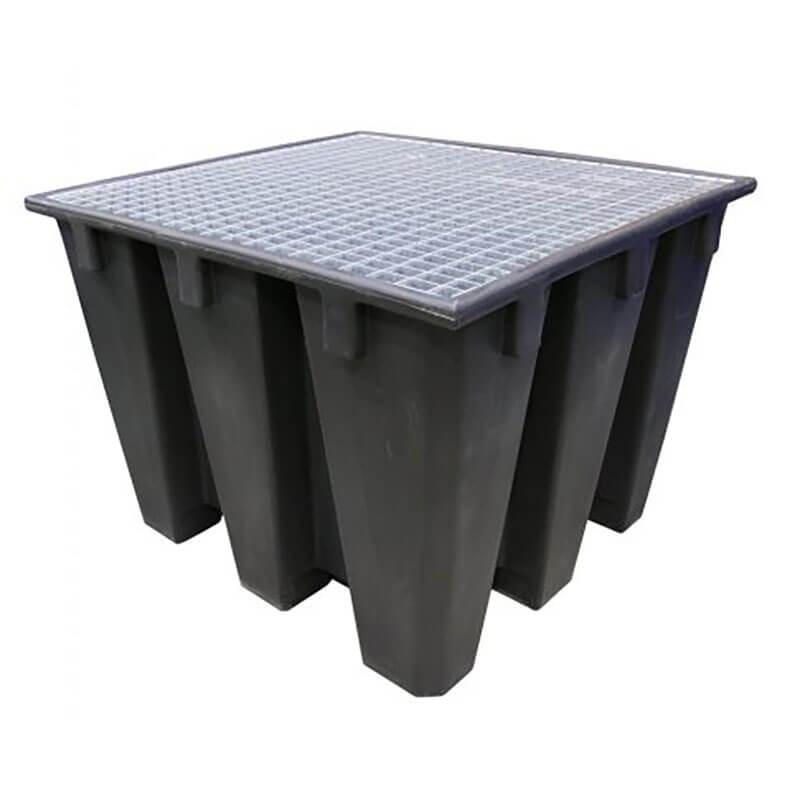 Bac de rétention PE ECO 1100 litres + Caillebotis - Caillebotis acier galvanisé_5