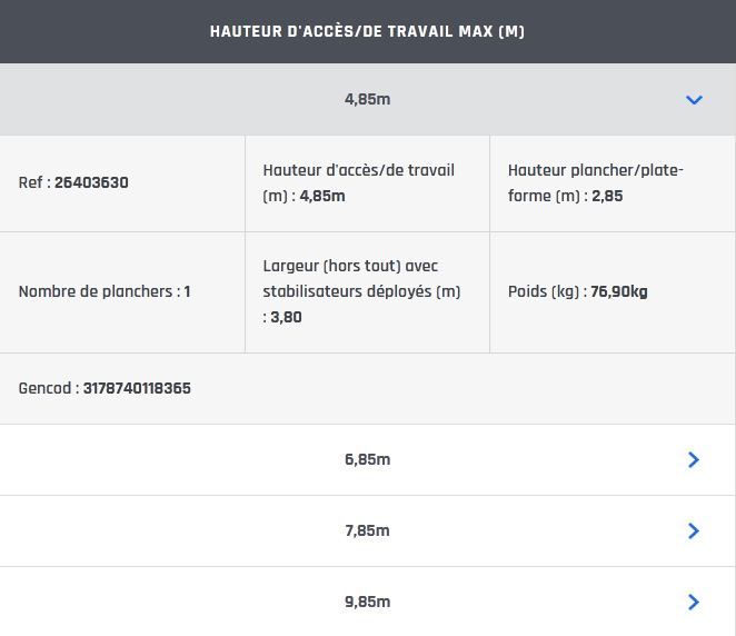 Échafaudage roulant aluminium Totem 2 Box 180 - Comabi SNC - Hauteur de travail maximale 9,85 m_5