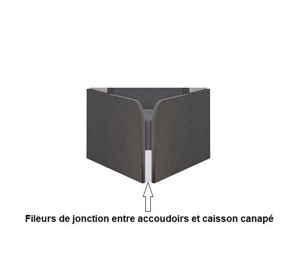 Armoire lit escamotable ALADYNO SOFA - Blanc mat, bandeau gris, canapé gris - Couchage 160x200 cm_5