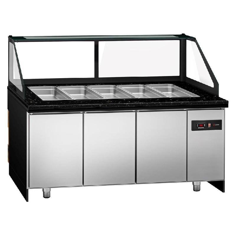 Saladette TORONTO - L2000 mm - Noire - 3 portes - 5x GN 1/1 - P900_5