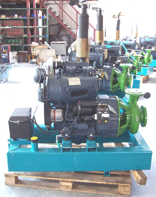 Groupe motopompe irrigation avec tableau de commande en option