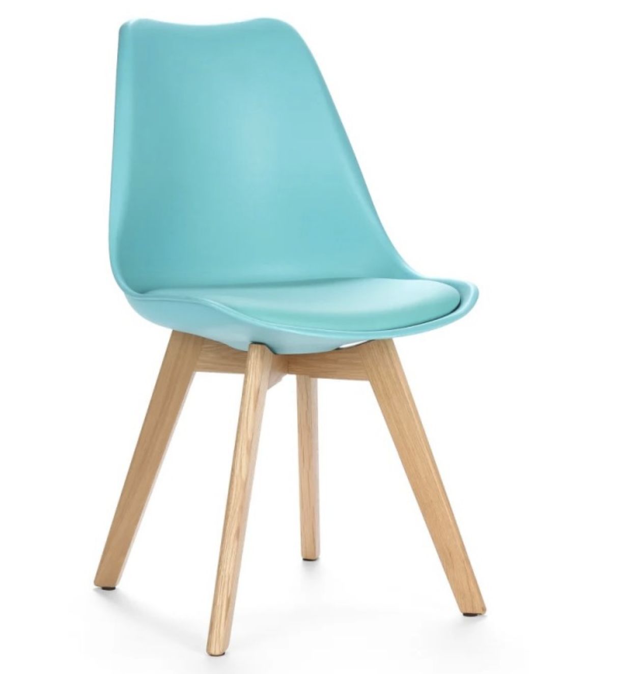 Chaise de restaurant - Design scandinave en bois de hêtre, coque en polyuréthane et coussin en simili cuir_5