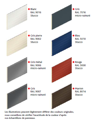 Porte sectionnelle industrielle sur mesure - ISO V40 - panneaux injectés ou vitrages, fabrication française_5