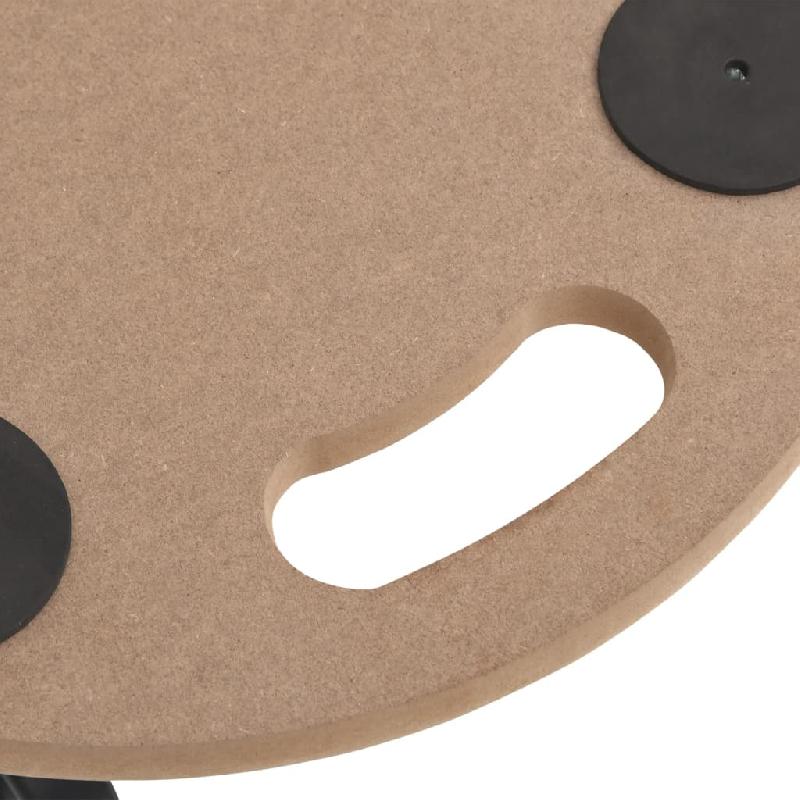 Vidaxl chariots sur roulettes 6 pcs rond bois d'ingénierie 154888_5