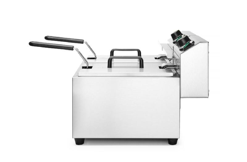 Friteuse Profi Line Analogique sans robinet de vidange 2x8L 230V HENDI_5