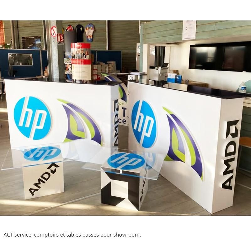 Tables basses et Comptoirs en polystyrène - Impression numérique sur face avant (Fabrication en 5  jours ouvrés + Livraison)_5