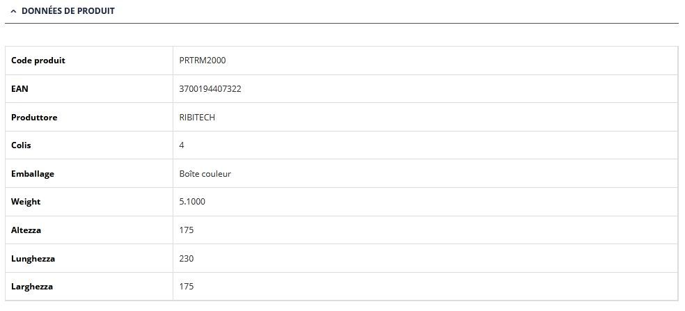 Treuil manuel PRTRM2000 Ribitech - Ribimex - 2 vitesses, force de traction 1100 kg_5