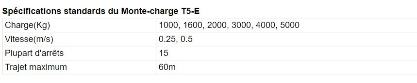 Monte-charges T5 et T5-E - Xiamen Wellift Elevator Co., Ltd. - Charge 1000 à 5000 kg - Performant et économique_5