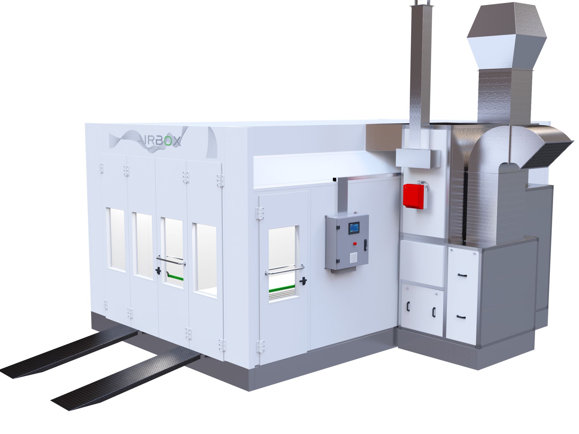 Cabine de peinture pour pistolage et étuvage - AUTOBOX START - économique, solide, personnalisable, ventilation verticale_0