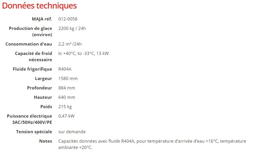 Machine à glace écailles MAJA RVE 3102 S pour eau salée - 2200 kg / 24h - Évaporateur rotatif sans groupe frigorifique_5