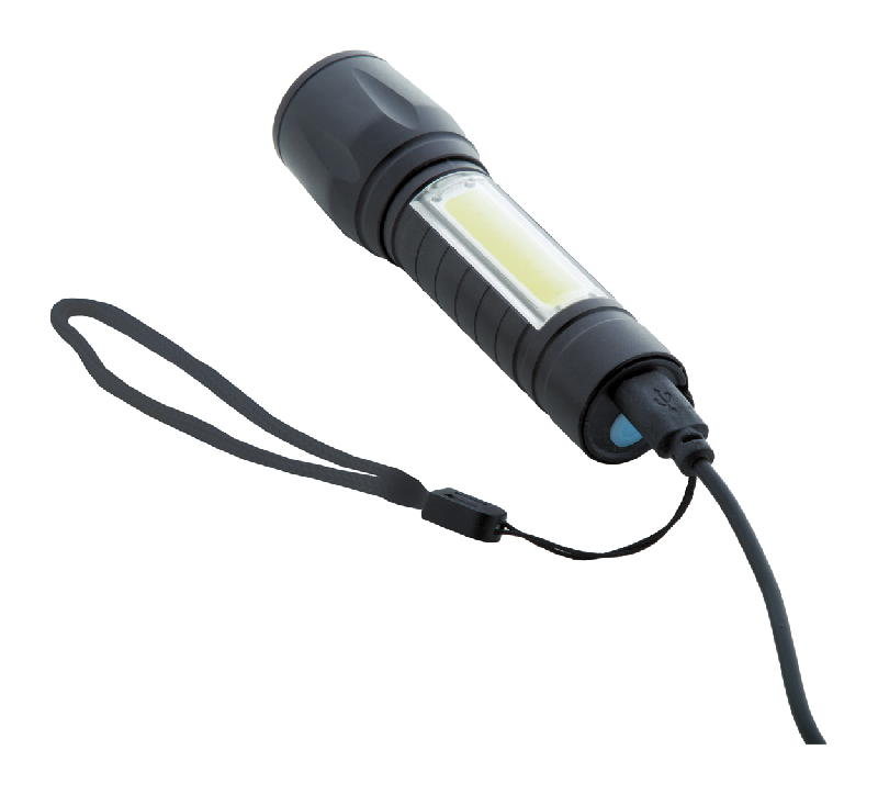 Lampe de poche rechargeable - Aluminium - USB intégrée 400 mAh - Lumière COB haute puissance_5