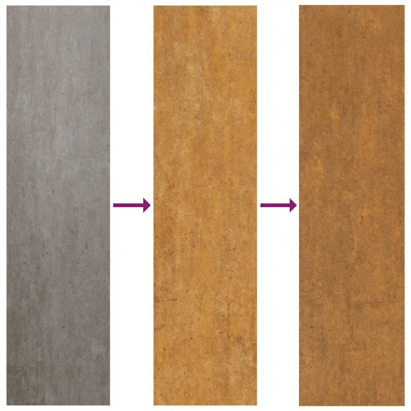 Vidaxl portail de jardin 105x155 cm acier corten conception de carré 153199_5