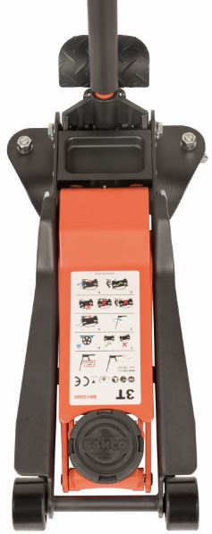 Cric compact extra plat 3T - BH13000 avec double piston et hauteur de levage jusqu'à 552 mm_5