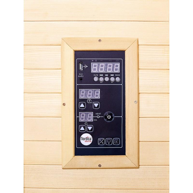 SAUNA INFRAROUGE NORDICA® CARBONE IR1 (1 PLACE) 90X90_5