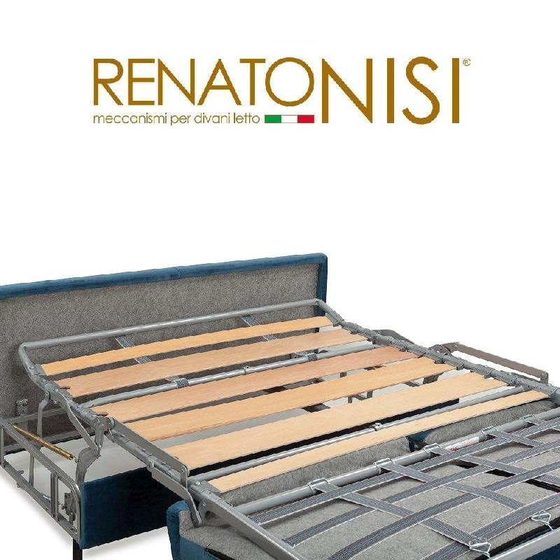 Canapé convertible express Jackson 140cm - Sommier à lattes - Cuir vachette gris graphite - Matelas 16 cm_5