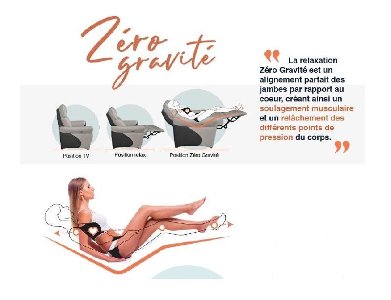 Fauteuil relax électrique Cabries - Zéro Gravité - Microfibre bi-color Plomb et Gris Perle_5