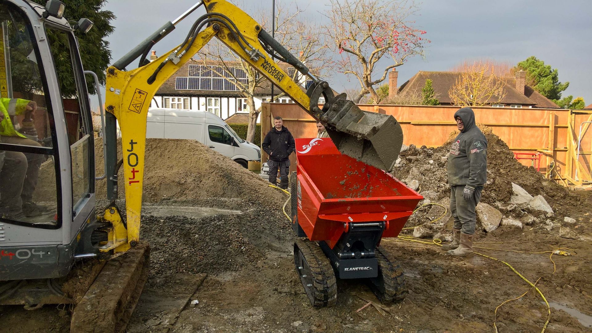 Mini dumper diesel et essence charge 1 tonne