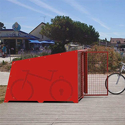 Box sécurisé 2 places en tôle galvanisée - rangement individuel pour 2 vélos - structure peinte ou galvanisée_5