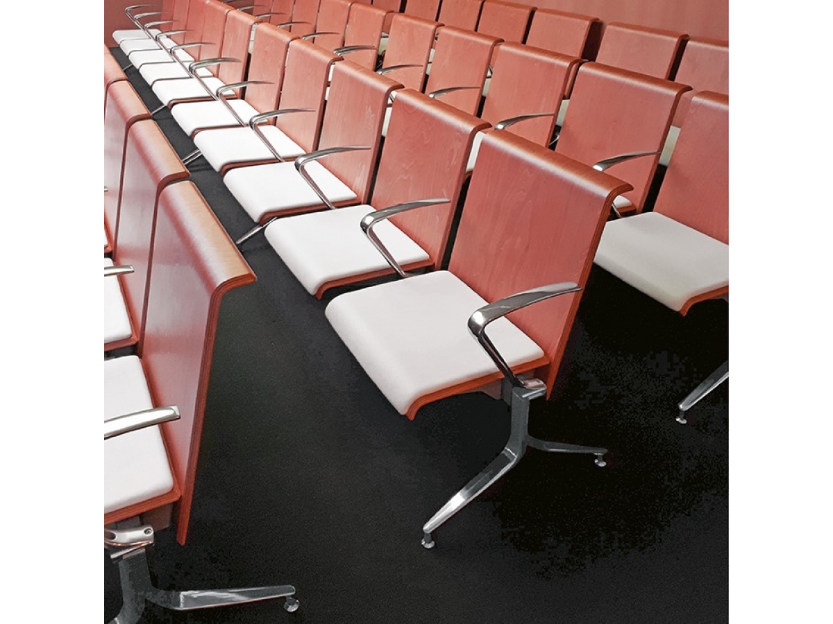 Siège sur poutre de 3 places - LINATE - pour grands espaces à forte affluence_5