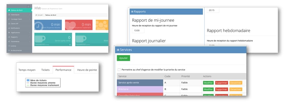 Interface Q-lib pour amélioration des flux visiteurs et gestion des guichets