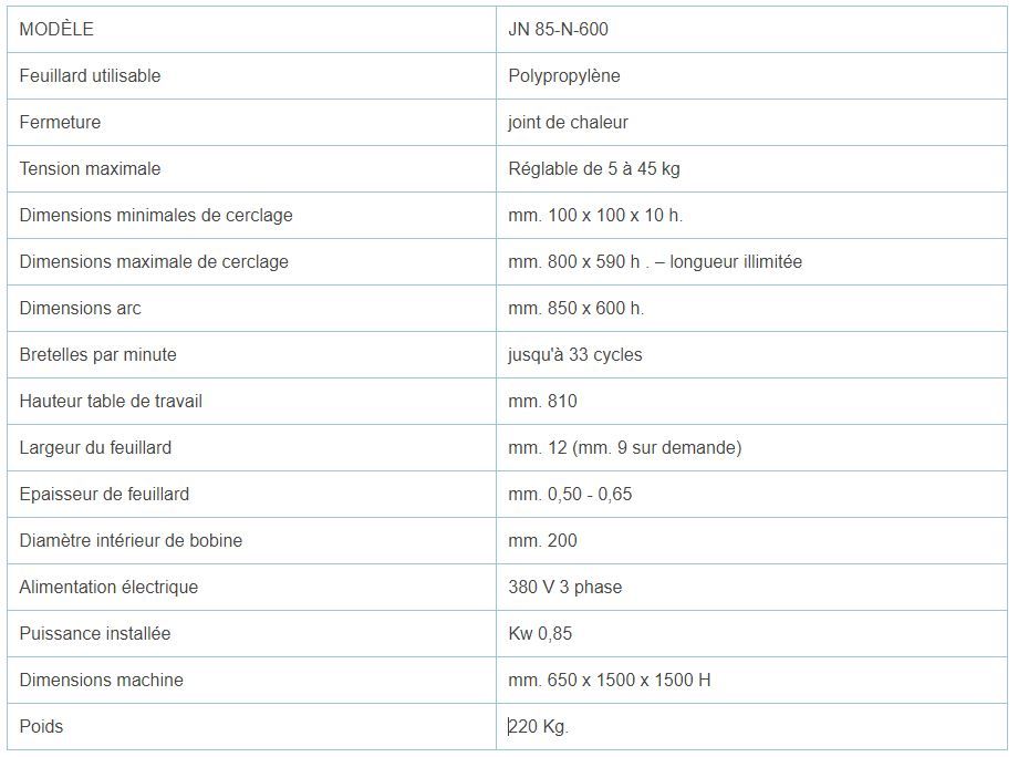 Cercleuse automatique JN85-N - Ferplast - haute vitesse - 220 kg_5