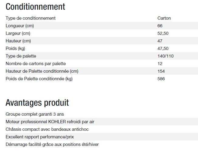 3000 TB UK C5 Groupe électrogène - Gamme PERFORM - Puissance max 2,80 kW - 230 V_5