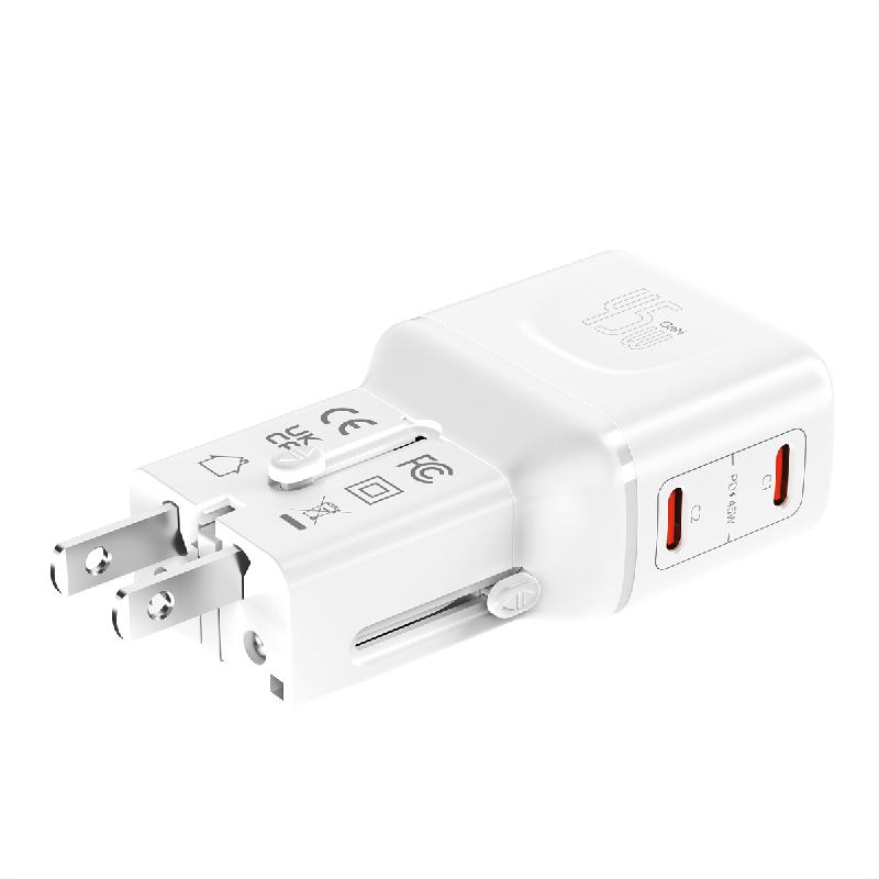 VALUE Chargeur de voyage, EU/UK/US, 2 ports USB C, 45 W_5