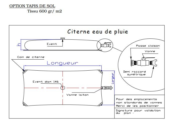 Citerne pour l'eau de pluie grands volumes - rcy - poids: 1300 g/m²_5
