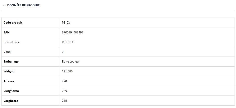 Treuil électrique PE12V Ribitech - Ribimex - 12V, poulie de mouflage et câble en acier torsadé_5