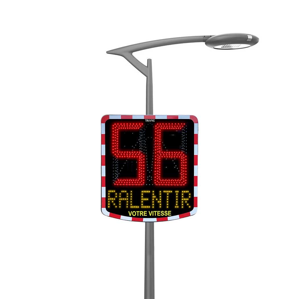 Radar pédagogique, caractères de 40 cm de hauteur, alimentation : solaire ou éclairage public_5