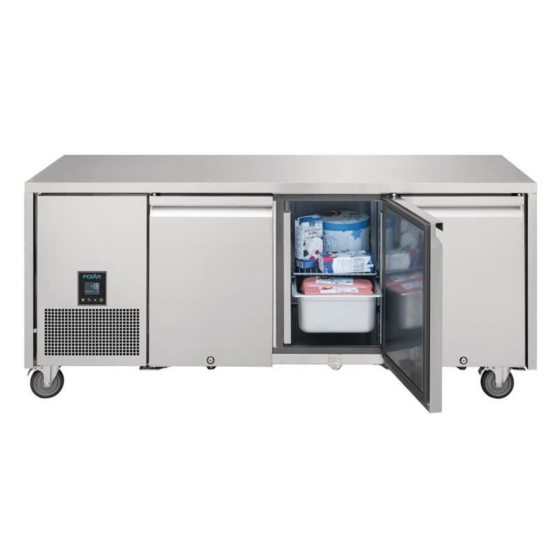 Table réfrigérée négative centrale GN 1/1 profondeur 660 - 3 portes - Serie U Premium 420L | Polar - UA008_5