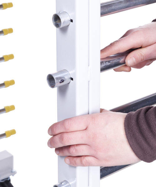 Chariot à étagère pour les pièces peintes avec 4 roulettes pivotantes robustes -  VARIOFLEX_5