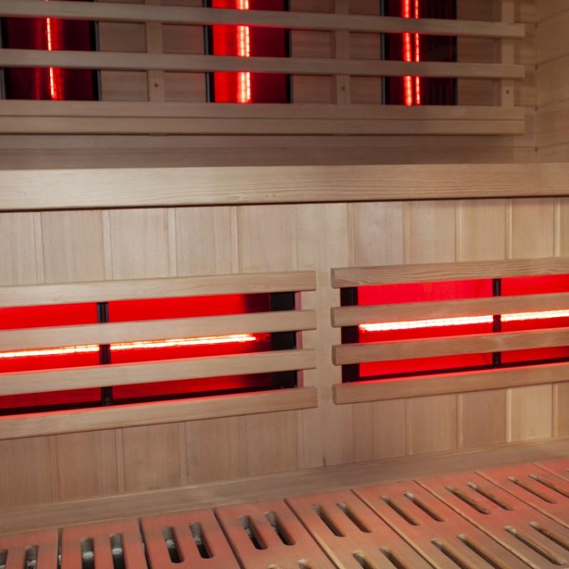 SAUNA ​​INFRAROUGE BOREAL® DIFFUSION 150 - 2 À 3 PLACES À SPECTRE COMPLET - ​150X100_5