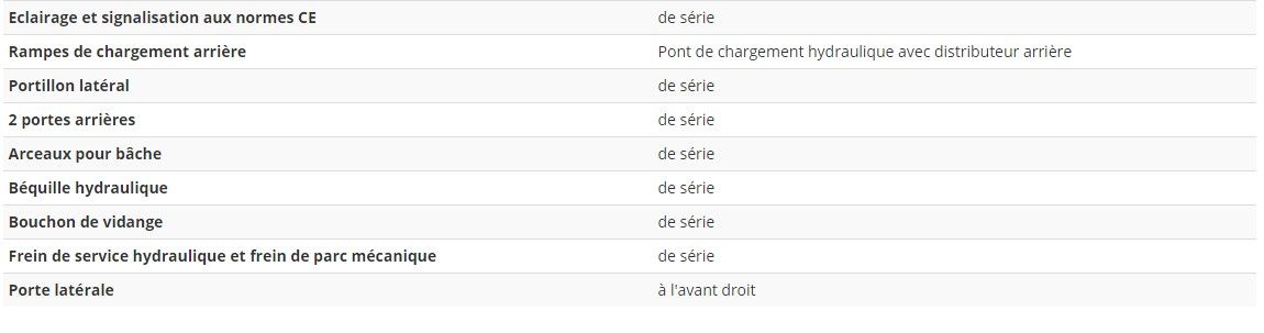 Bétaillère série lourde de 9 mètres avec plancher acier