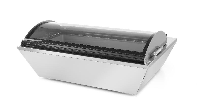 Vitrine de table à salade réfrigérée 8xGN1/6 positive 67L HENDI_5