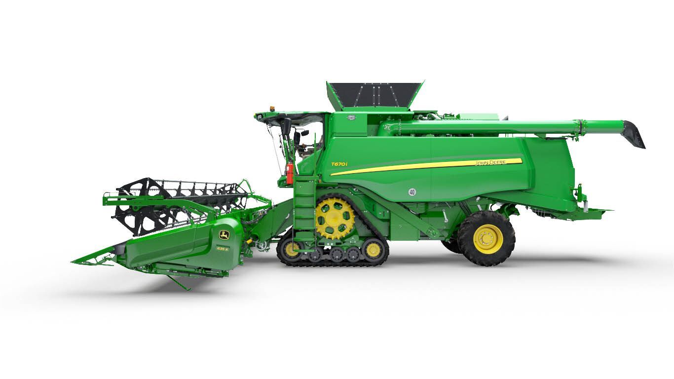 T670 moissonneuse-batteuse John Deere - 335 kW / 455 ch - Moteur PowerTech PSS 9 l avec chenilles larges_5
