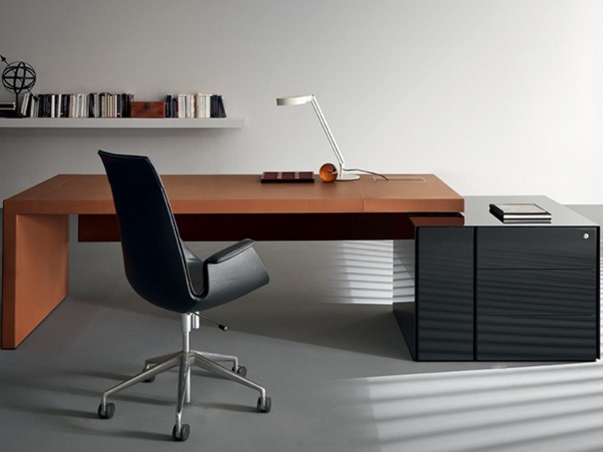 Bureau de direction haut de gamme réglable en hauteur - KYO - Design italien avec finitions exclusives_5