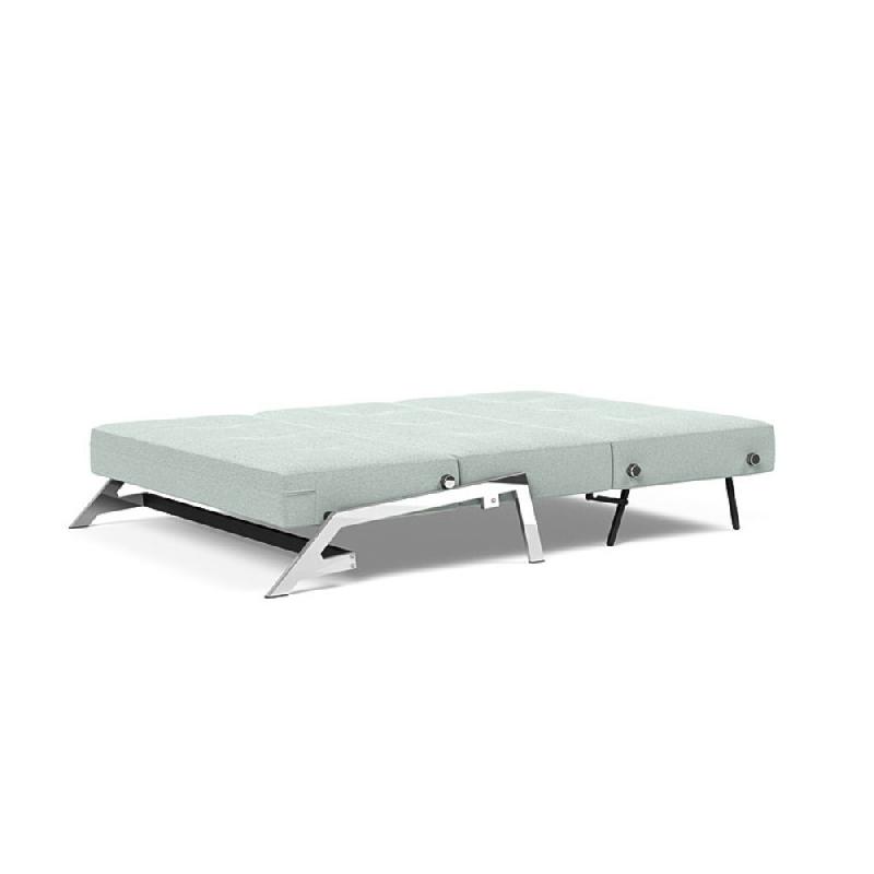 Canapé convertible design Cubed 02 Chrome - Innovation Living - 200x140 cm - Tissu Soft Pacific Pearl_5