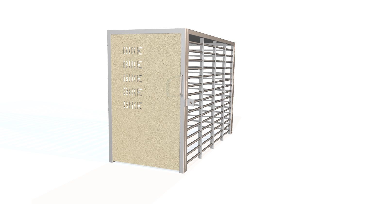 Box à vélo sécurisé en acier inoxydable - Référence BTAV1 - Structure robuste et personnalisable_5