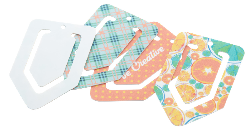 Marque-pages trombone en plastique personnalisable - impression quadri UV LED - minimum 250 pièces_5